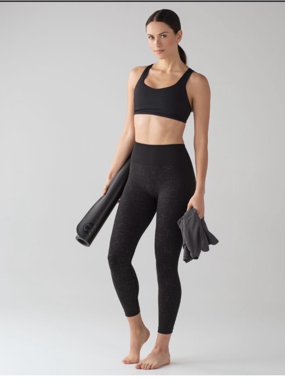 lululemon athletica Black and White Free to Flow tights